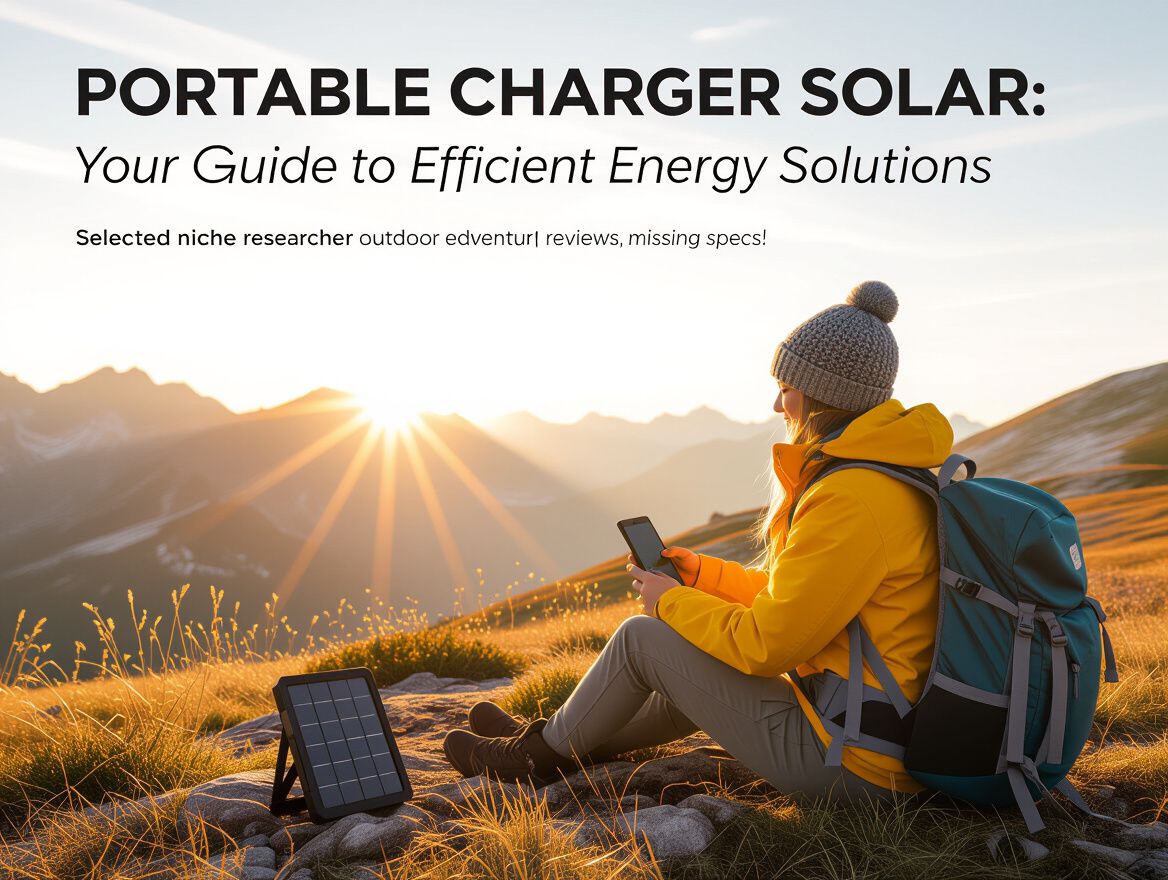 Portable Chargers Solar: Your Guide to Efficient Energy Solutions