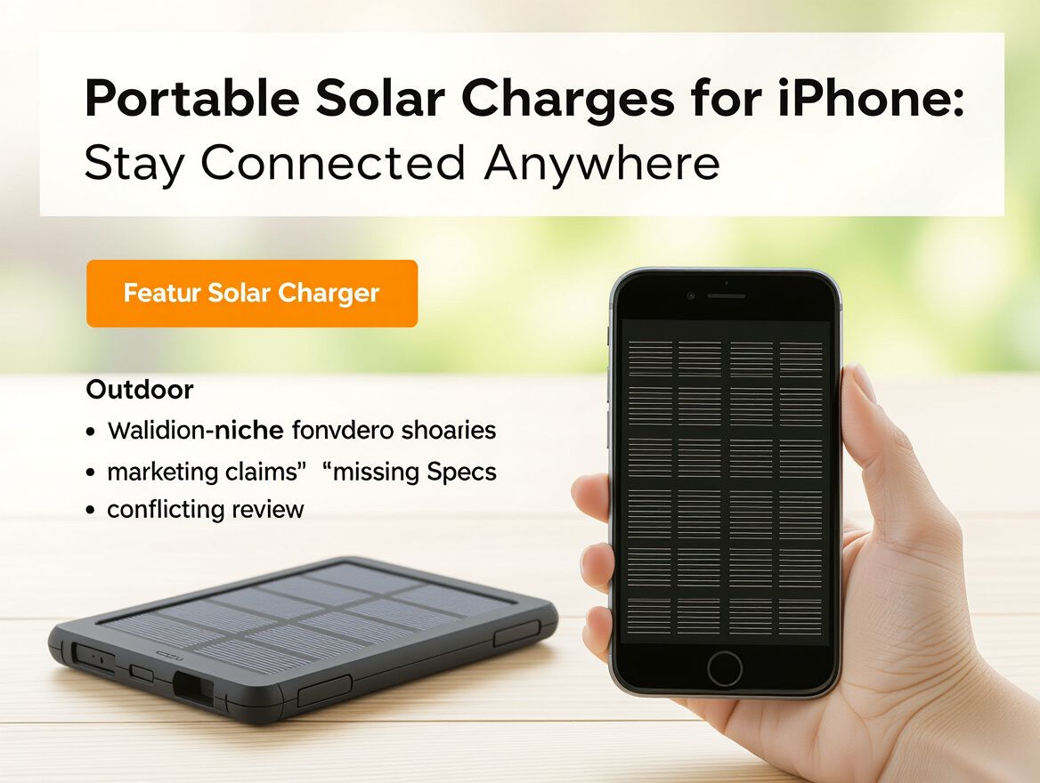 Portable Solar Chargers for iPhone: Stay Connected Anywhere